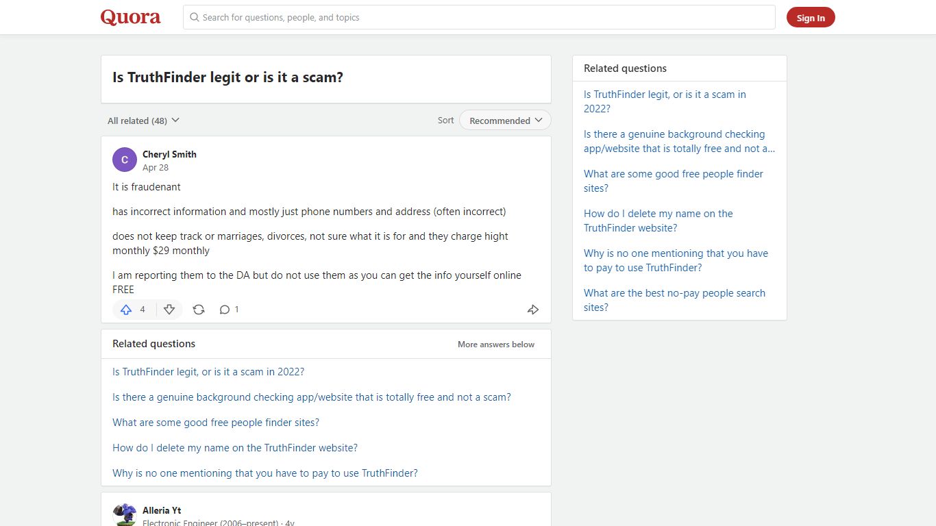 Is TruthFinder legit or is it a scam? - Quora